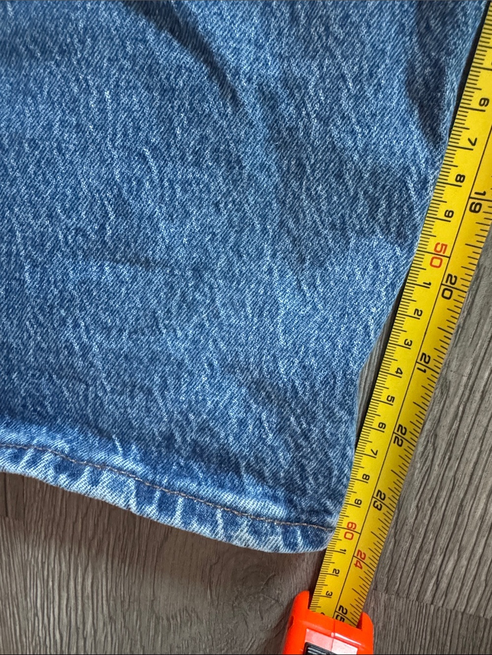 Madewell Classic Blue High-Rise Wide Straight Jeans - Picture 9 of 10